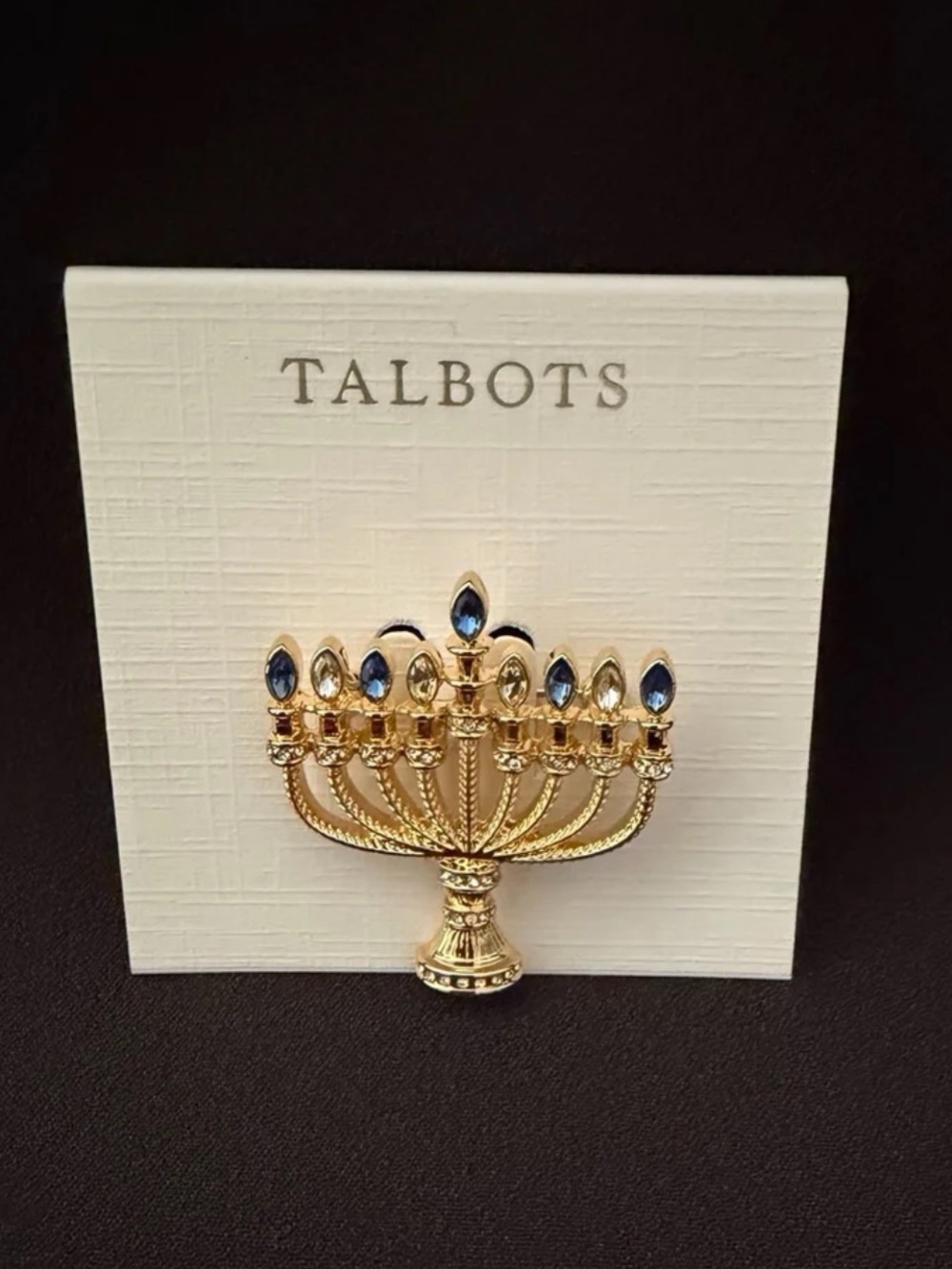 Talbots Menorah Brooch - Picture 9 of 10